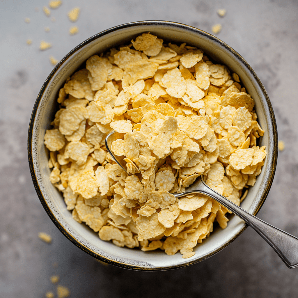 A bowl of fortified nutritional yeast with a spoon