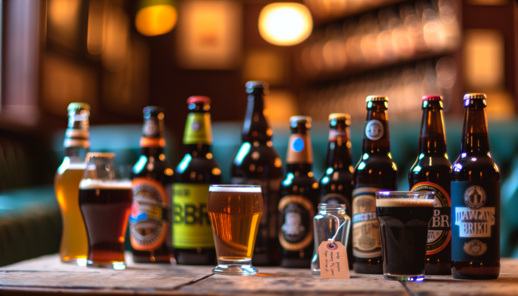 Variety of British beer styles