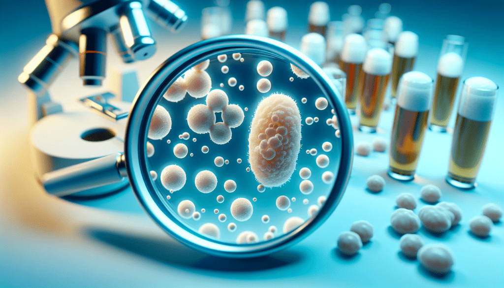 Comparison of lager and ale yeast cells under a microscope